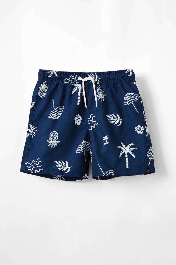 Cotton On Kids - Bailey Board Short - In the navy/beach club