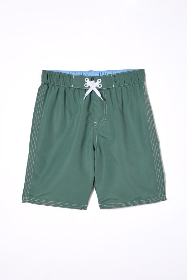 Cotton On Kids - Bobby Board Short - Swag green/white stitch