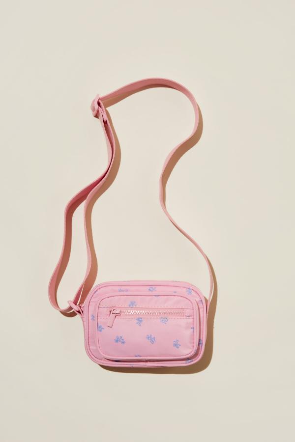 Cotton On Kids - Ciara Cross Body Bag - Blush pink/floral