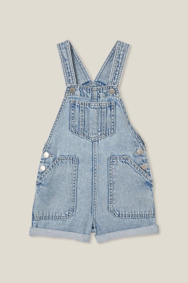 Cotton On Kids - Edith Denim Shortall - Blue acid wash