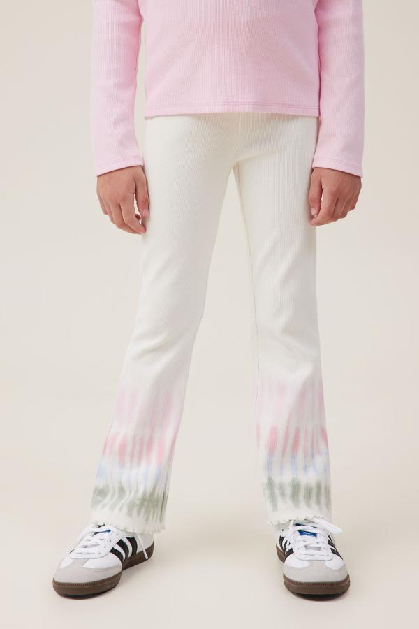 Cotton On Kids - Francine Flare Pant - Rainbow tie dye