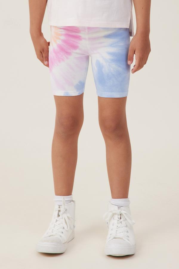 Cotton On Kids - Hailey Bike Short - Rainbow love/tie dye