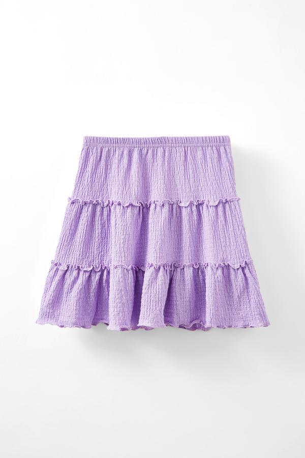 Cotton On Kids - Hallie Tiered Skirt - Lilac drop