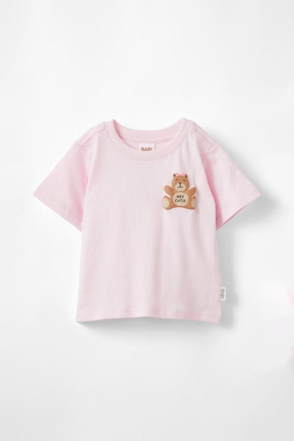 Cotton On Kids - Jamie Short Sleeve Graphic Print Tee - Ballerina/hey cutie