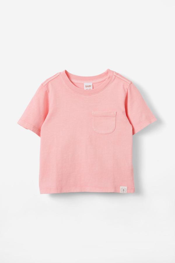 Cotton On Kids - Jamie Short Sleeve Graphic Print Tee - Coral dreams wash