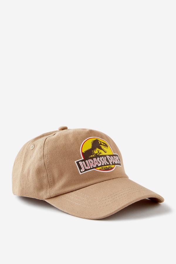 Cotton On Kids - Jurassic Park Kids Cap - Lcn uni jurassic park/taupy brown