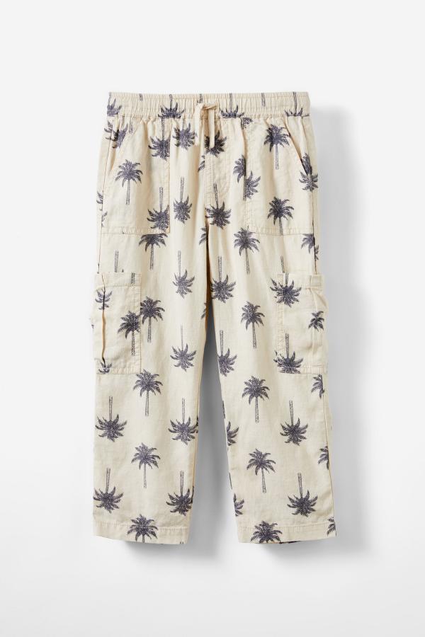 Cotton On Kids - Landon Cargo Pant - Rainy day/rabbit grey palm