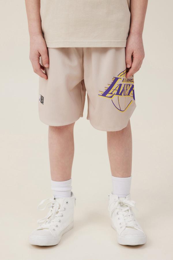 Cotton On Kids - License Basketball Short - Lcn nba rainy day/la lakers