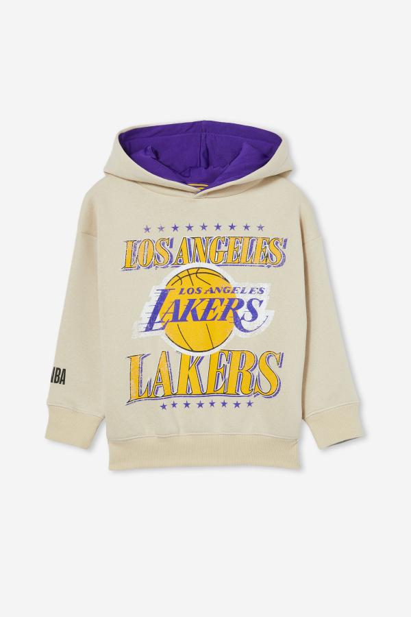 Cotton On Kids - License Emerson Hoodie - Lcn nba rainy day/lakers