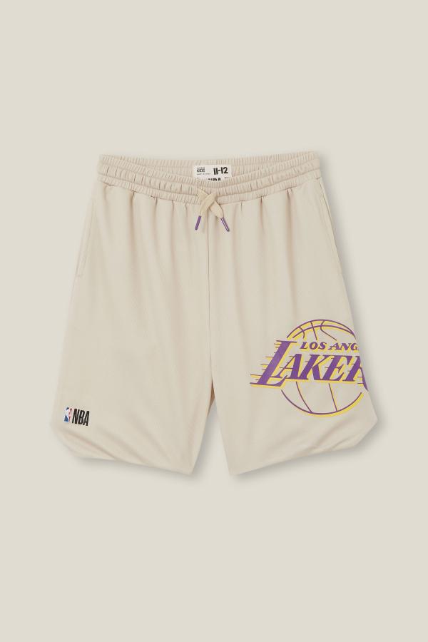 Cotton On Kids - License Mikey Basketball Shorts - Lcn nba rainy day/la lakers