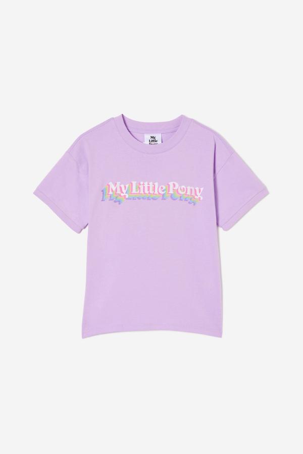 Cotton On Kids - My Little Pony Drop Shoulder Short Sleeve Tee - Lcn has my little pony/lilac drop