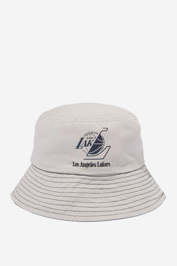 Cotton On Kids - NBA LA Lakers Kids Bucket Hat - Lcn nba los angeles lakers/winter grey