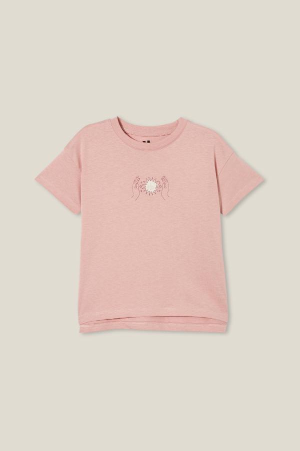 Cotton On Kids - Poppy Short Sleeve Graphic Print Tee - Zephyr/magic and stardust