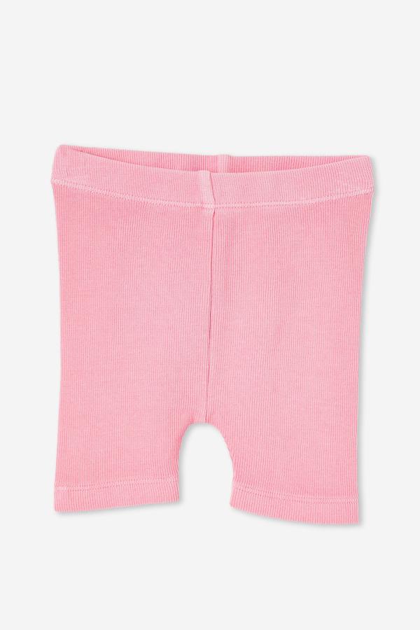 Cotton On Kids - Rain Rib Bike Shorties - Cali pink wash