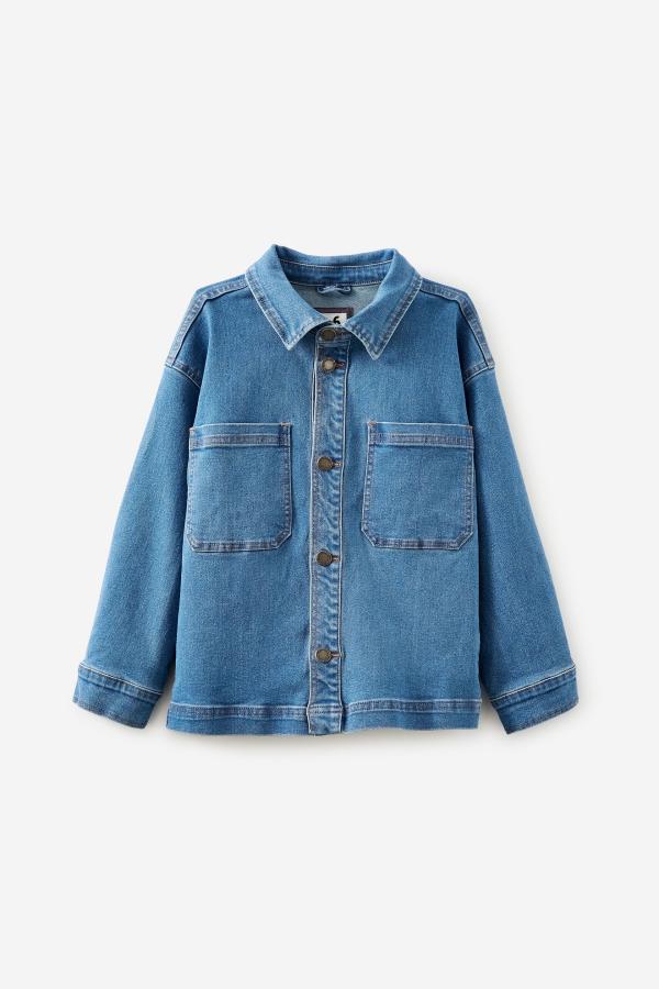 Cotton On Kids - Regular Denim Jacket - Bondi mid blue