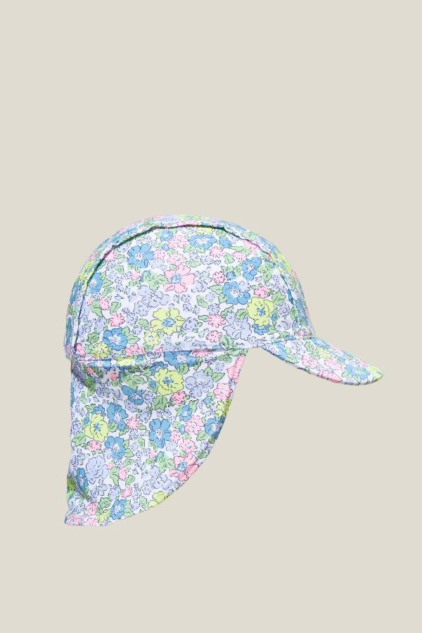 Cotton On Kids - Sammy Swim Hat - Vanilla/gumnut green/middleton floral