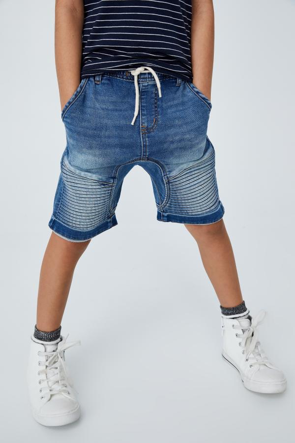 Cotton On Kids - Slouch Fit Short - Bondi mid blue