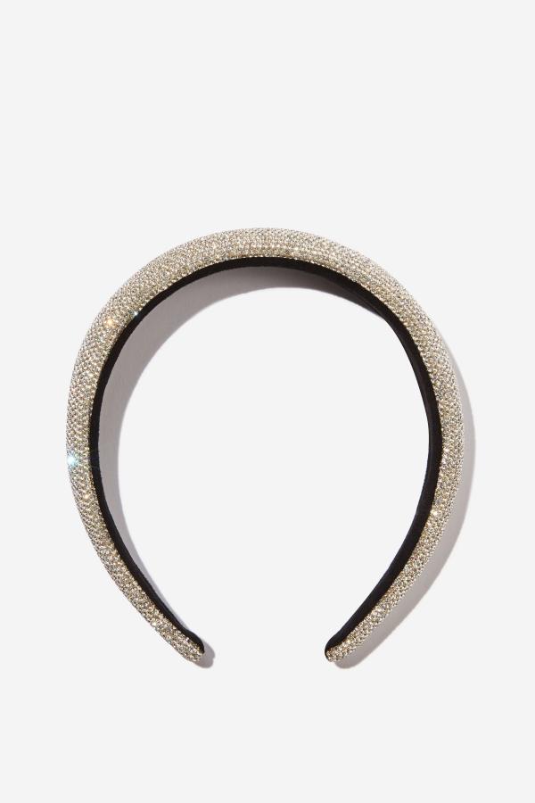 Cotton On Kids - Sophia Luxe Headband - Silvery diamonte