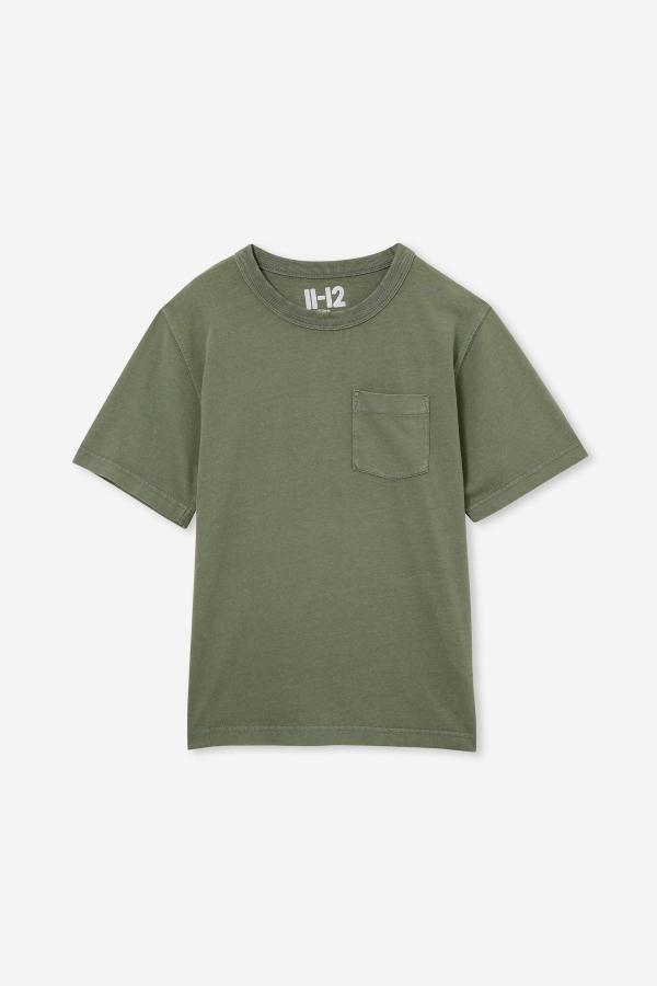 Cotton On Kids - The Eddy Essential Short Sleeve Tee - Swag green wash