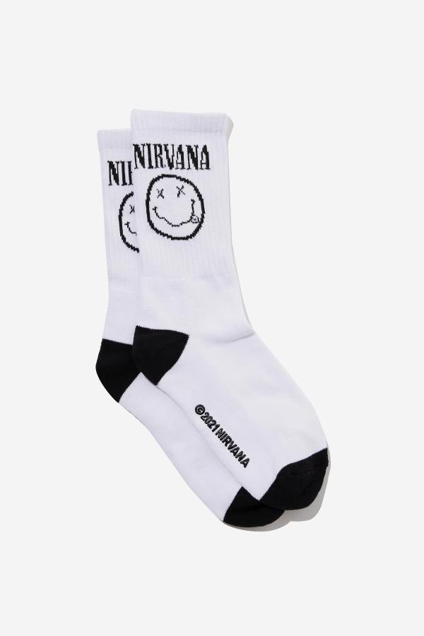 Cotton On Men - Nirvana Socks - Lcn mt white/nirvana