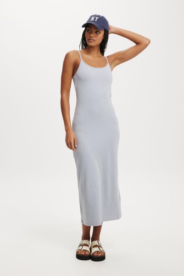 Cotton On Women - Bella Slip Maxi Dress - Light steel