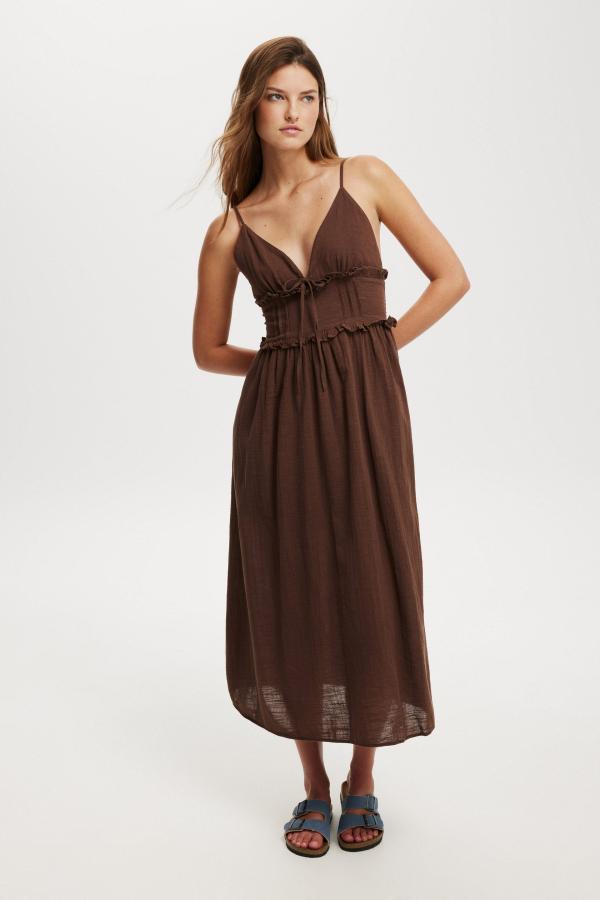 Cotton On Women - Blair Maxi Dress - Chocolate