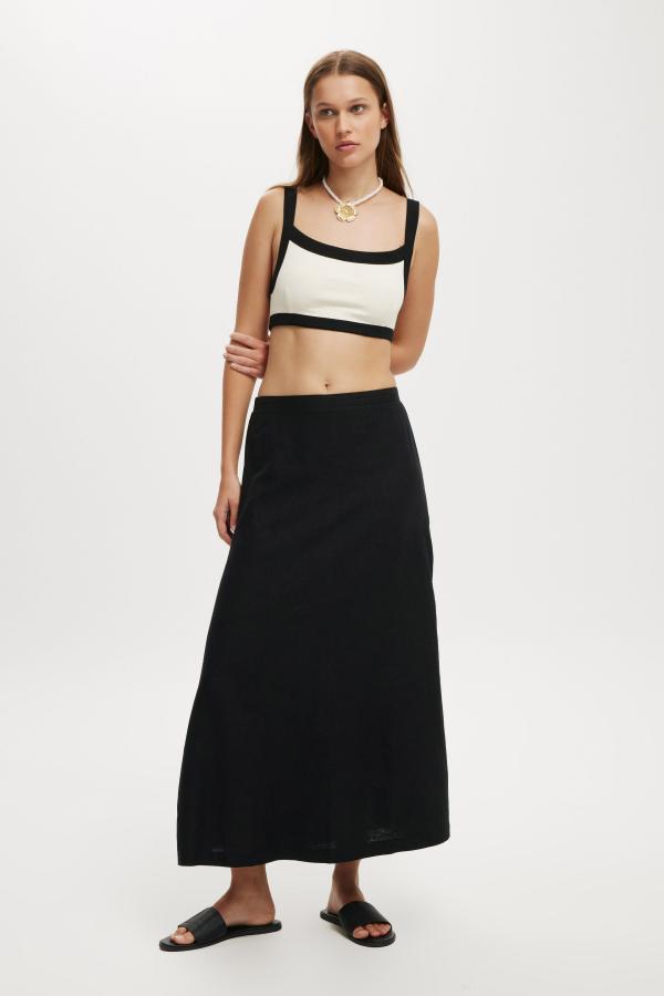 Cotton On Women - Haven Maxi A-Line Skirt - Black