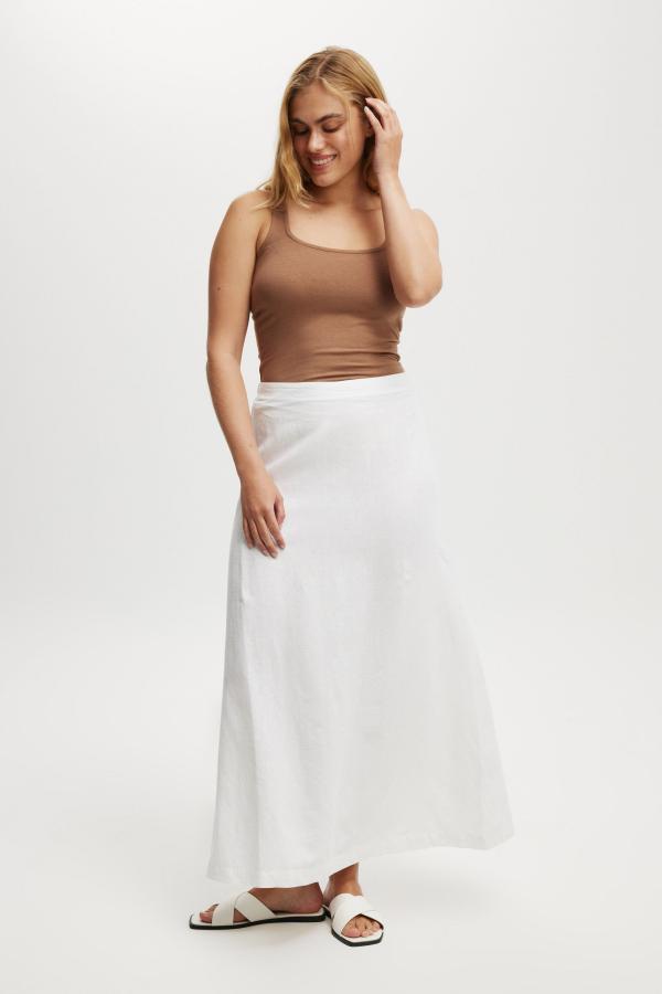 Cotton On Women - Haven Maxi A-Line Skirt - White