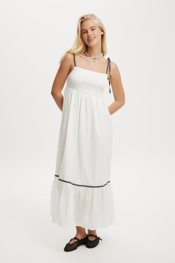 Cotton On Women - Karli Contrast Trim Maxi Dress - White