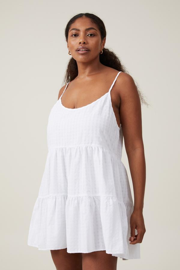 Cotton On Women - Summer Tiered Mini Dress - White