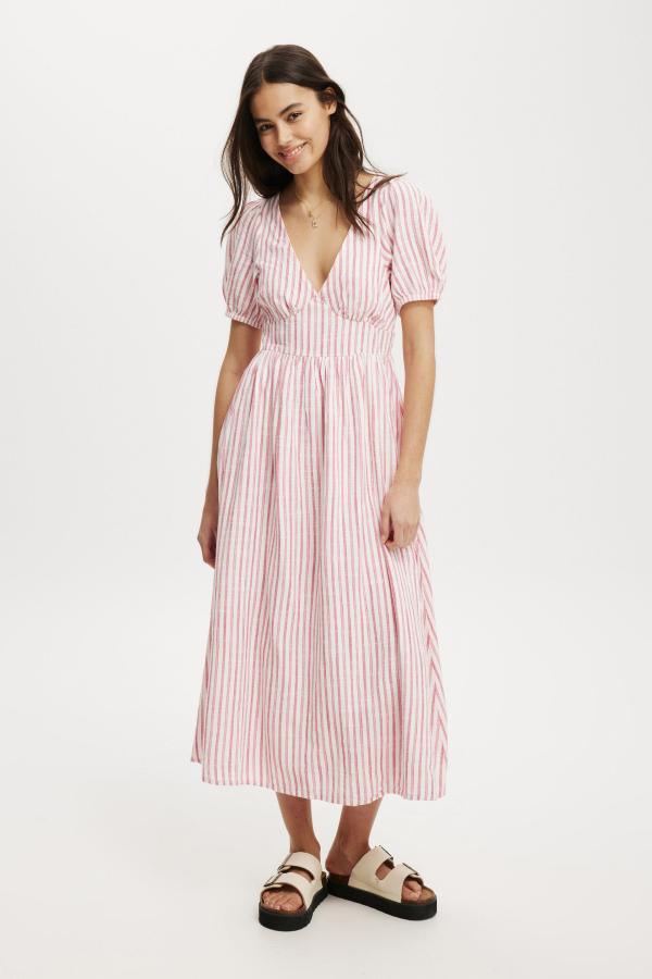 Cotton On Women - Tyler Maxi Dress - Red/pink stripe