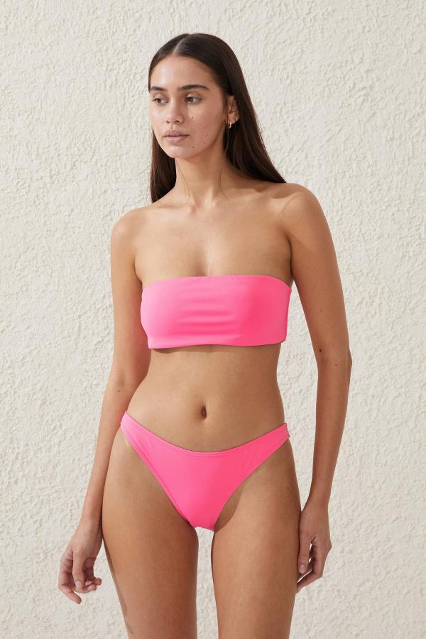 Body - Bandeau Bikini Top - Neon pink