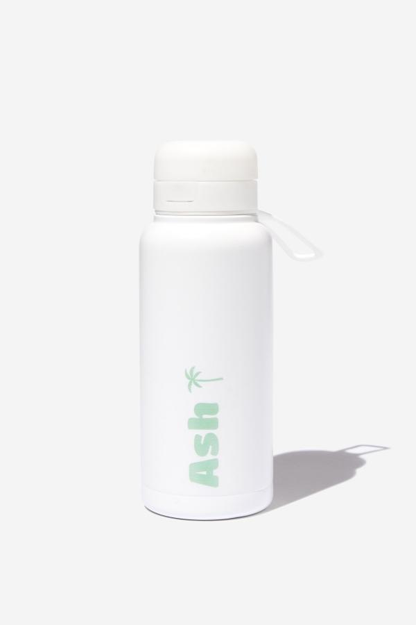 Body - Grab And Go Drink Bottle 1L Personalised - White