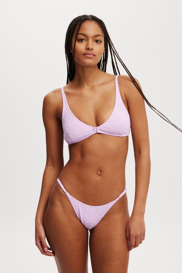 Body - High Apex Bikini Top - Tropical iris jacquard