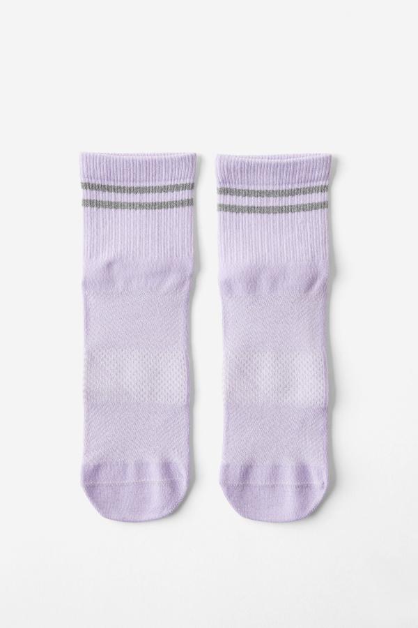 Body - Performance Mid Crew Running Sock - Purple rose marle