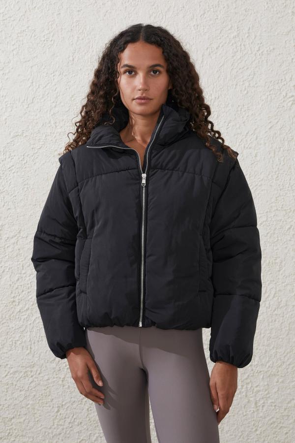 Body - The Mother Puffer 2 In 1 Jacket - Black