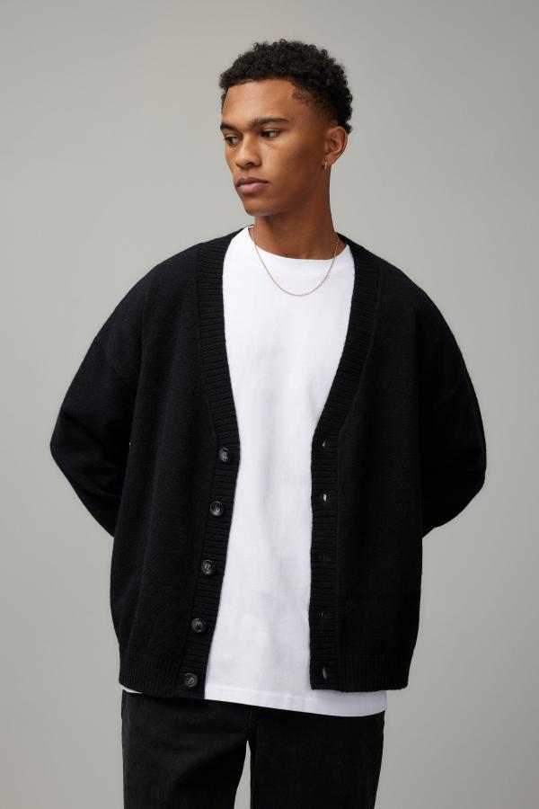 Factorie - Boxy Cardigan - Black