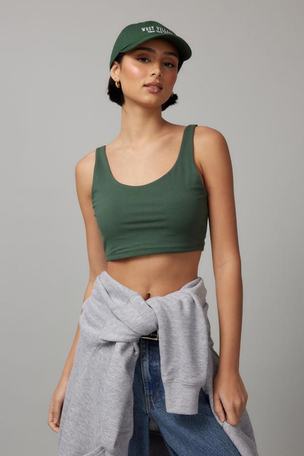 Factorie - Crop Tank - Summer ivy