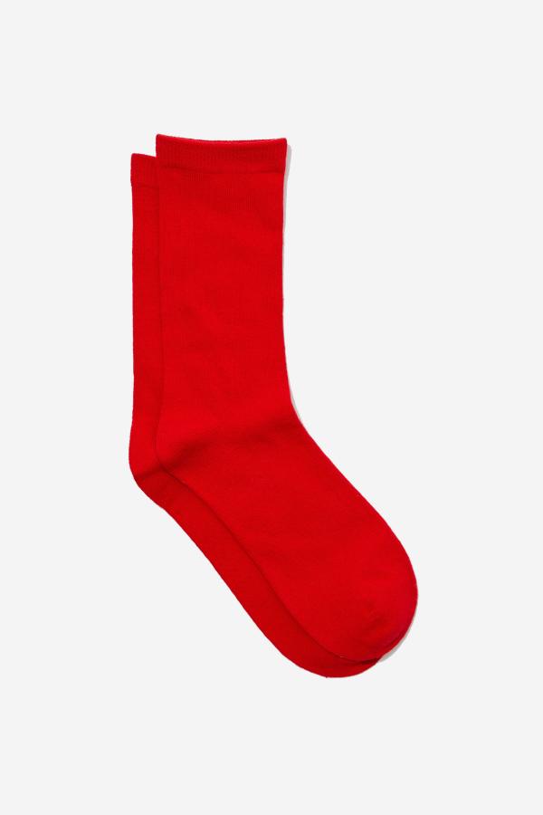 Factorie - Girls Everyday Crew Sock - Red