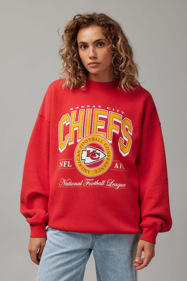 Factorie - Lcn Nfl Classic Crew Neck Sweater - Lcn nfl washed lychee/chiefs
