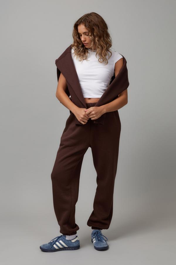 Factorie - Super Slouchy Trackpant - Rich choc