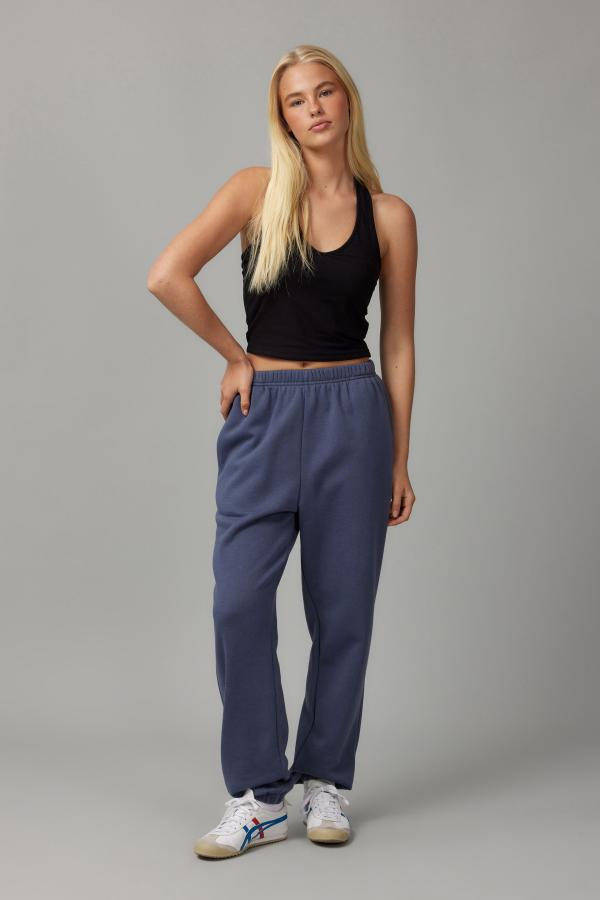 Factorie - Super Slouchy Trackpant - Worn blue