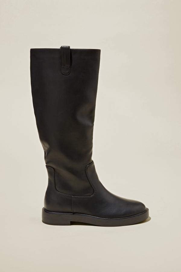 Rubi - Blake Classic Calf Boot - Black vegan leather