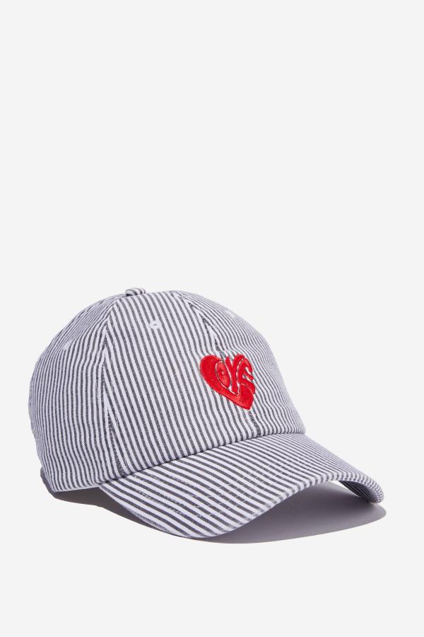 Rubi - Classic Dad Cap - Love/striped