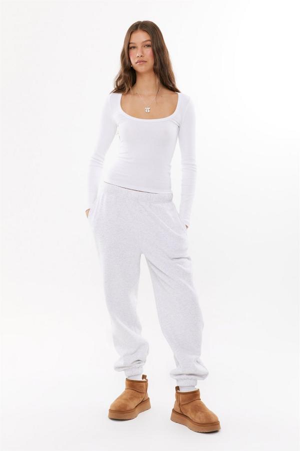 SUPRE - Riri Scoop Neck Long Sleeve Top & 90s Jogger Track Pant Bundle