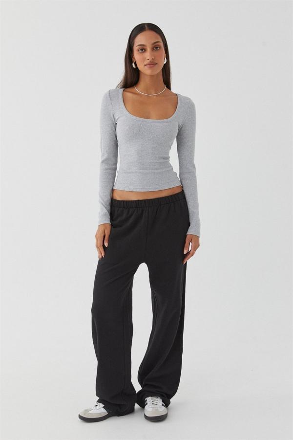 SUPRE - Riri Scoop Neck Long Sleeve Top & Wide Leg Track Pant Bundle