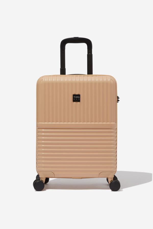 Typo - 20 Inch Carry On Suitcase - Latte