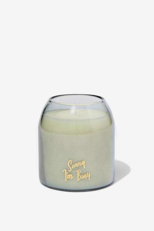 Typo - Check Out Candle - Navy sorry im busy