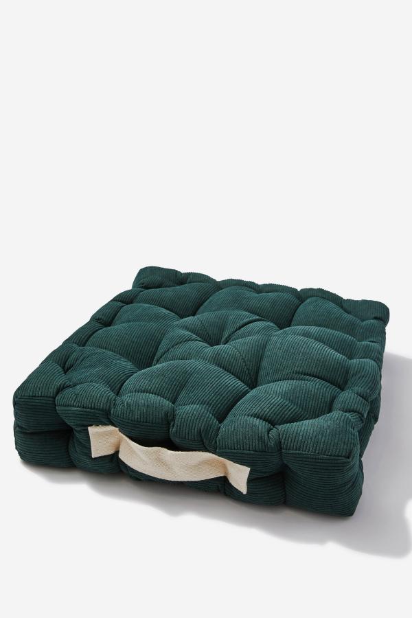 Typo - Floor Cushion - Heritage green corduroy