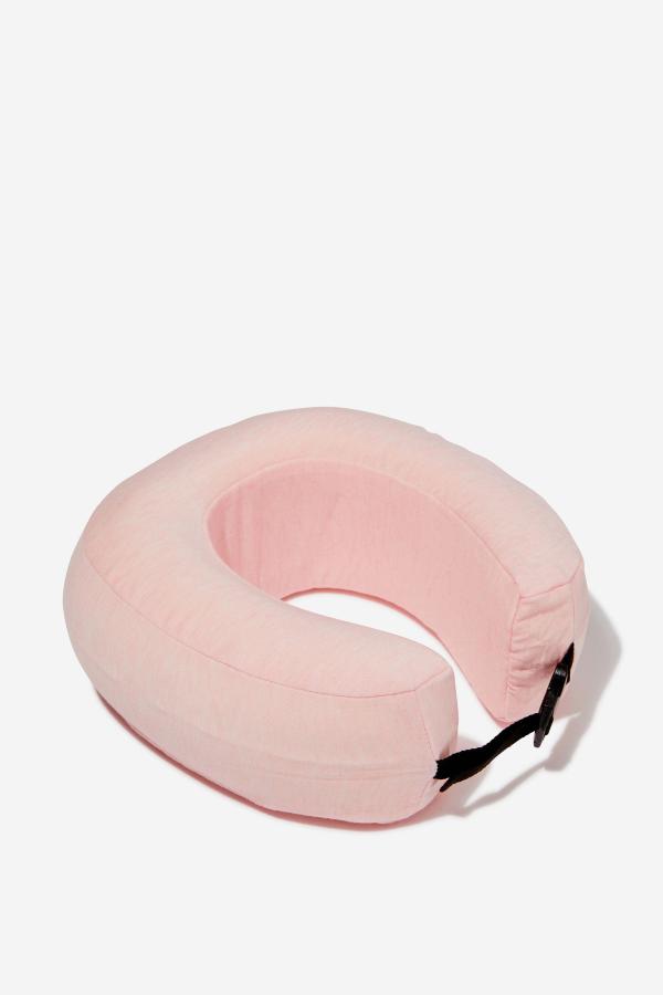 Typo - Foldable Travel Neck Pillow - Ballet blush marle